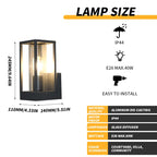 ToroGlow Modern Outdoor Wall Sconce Lantern