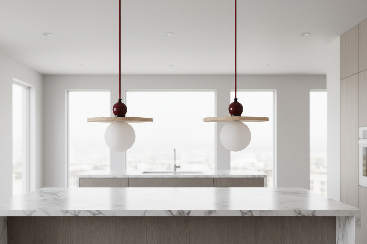 ToroGlow Nordic Travertine Pendant Light