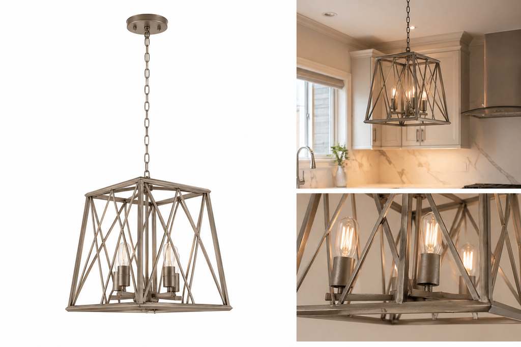 ToroGlow Modern Industrial Pendant Light | Kitchen Island Hanging Light