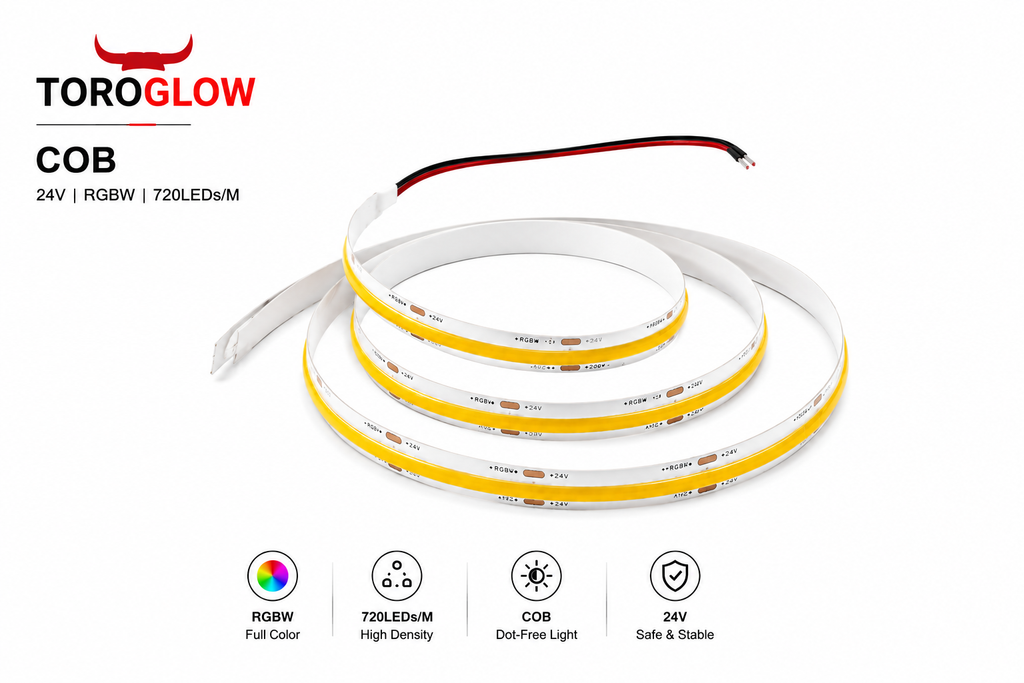 ToroGlow RGBW COB WS2811 LED Strip