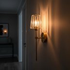 ToroGlow Crystal Wall Sconce - Hallway Lifestyle