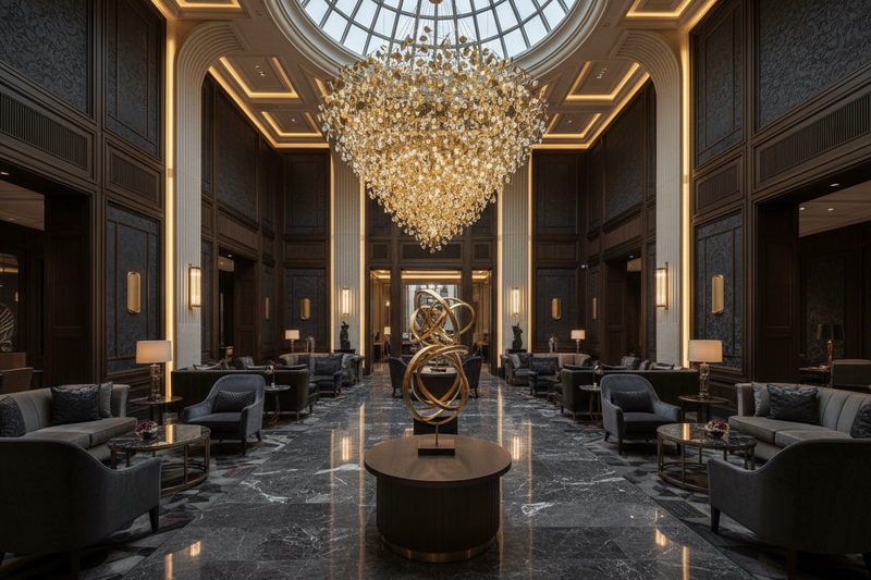 Luxury Hotel Lobby