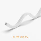 White LED strip light on a white background with 'ELITE 1010 TV' text.
